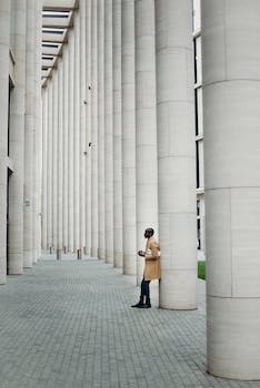 Person in a warehouse